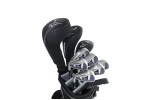 MEN'S SENIOR EDITION, LEFT AND RIGHT HAND MAGNUM XS-TOUR ALL GRAPHITE GOLF CLUB SET w460 DRIVER + 5 WOOD, #4 HYBRID + 5-PW+PUTTER: OPTION TO INCLUDE STAND BAG